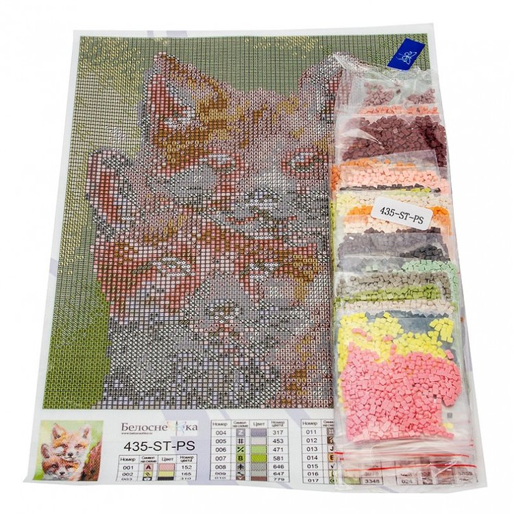 Алмазная вышивка «Лисята» — картинка 2