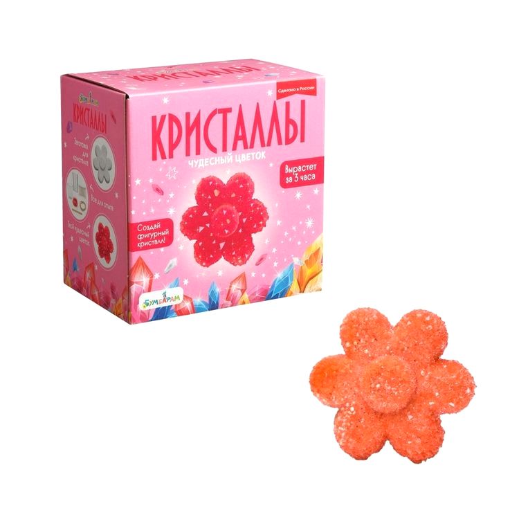 Набор для выращивания кристаллов «Цветок красный», Bumbaram — картинка 4