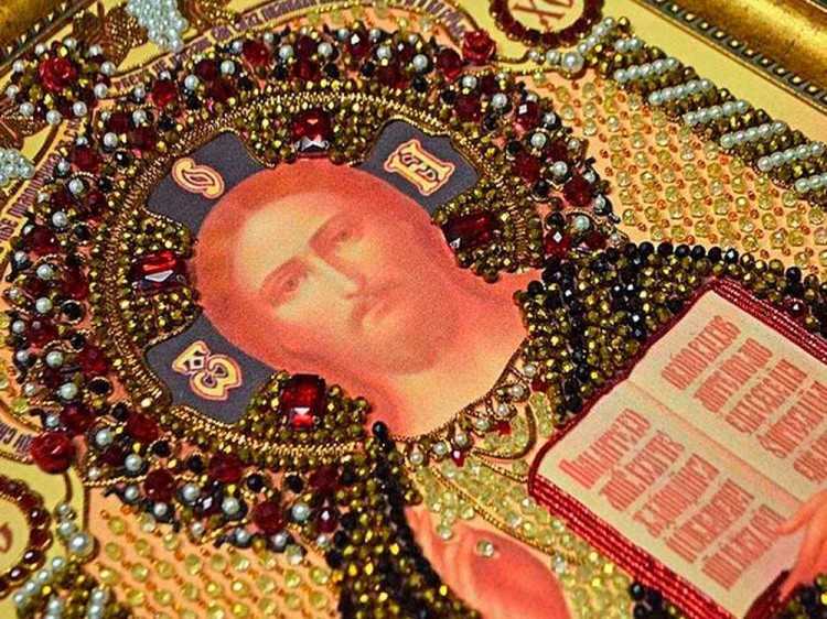 Набор вышивки хрустальными камнями «Господь Вседержитель» — картинка 4