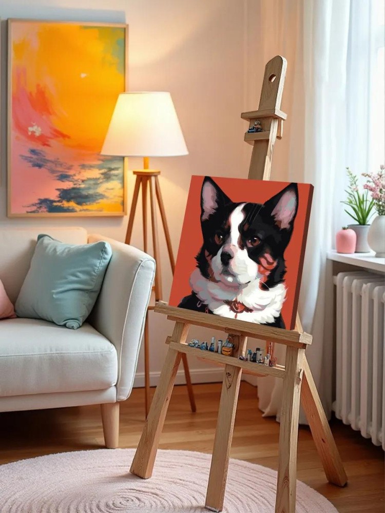 Картина по номерам «Кот, похожий на собаку» — картинка 10