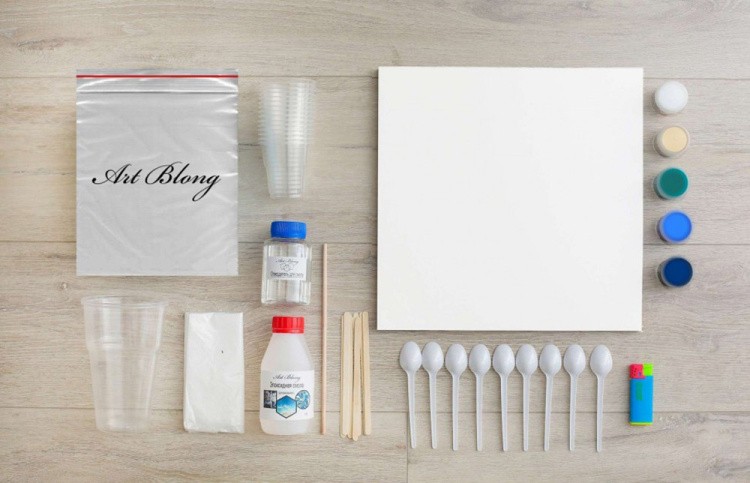 Набор для создания картины эпоксидной смолой Space 30х30 см, Art Blong — картинка 2