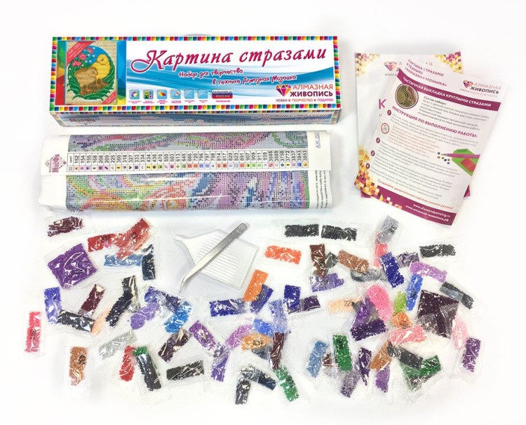 Алмазная вышивка «Пасхальные цыплята» — картинка 2