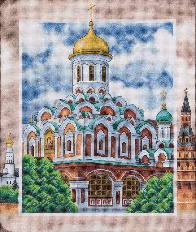 Набор для вышивания «Казанский собор на Красной площади»