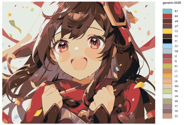 Картина по номерам «Genshin Impact Геншин Импакт: Эмбер 2» — картинка 2