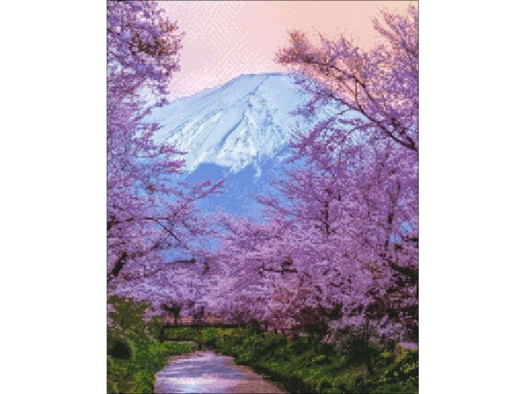 Алмазная вышивка «Фудзияма» — картинка 2