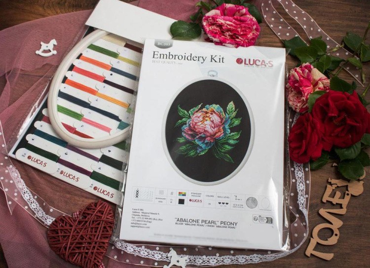 Набор для вышивания «Пион Abalone Pearl» — картинка 9