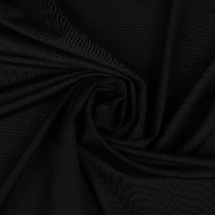 Микрофибра для нижнего белья, 5 м х 150 см, 190 г/м², цвет: черный, KRUZHEVO