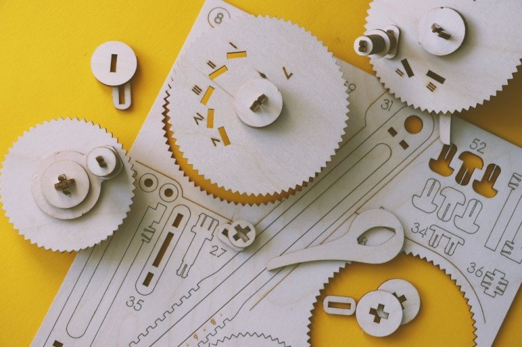 Конструктор из дерева «Машина для рисования UNIGRAPH», UNIWOOD — картинка 6