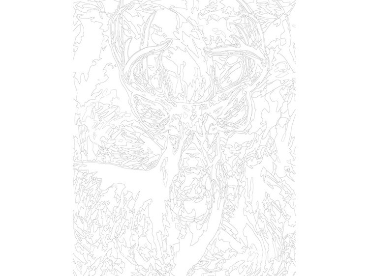 Картина по номерам «Лесной олень» — картинка 3