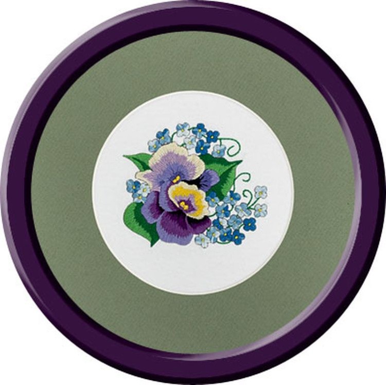 Набор для вышивания «Анютины глазки и незабудки» — картинка 3