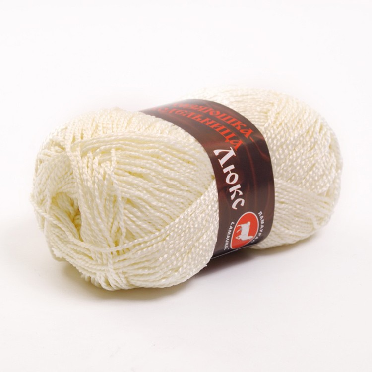 Пряжа Хозяюшка-рукодельница Люкс (56), белый, 5 шт. по 50 г — картинка 4