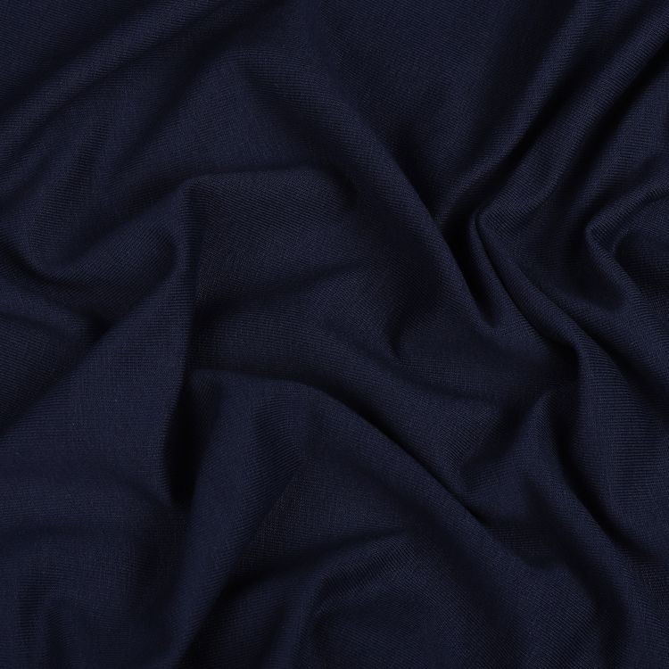 Ткань трикотаж Футер 2х нитка, петля с лайкрой, пенье, 10 м x 180 см, 240 г/м², цвет: индиго, TBY — картинка 2