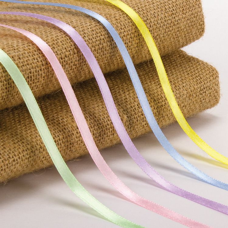 Лента атласная, ширина 6 мм, Пастель набор 5 цветов по 23 м, Brauberg — картинка 3