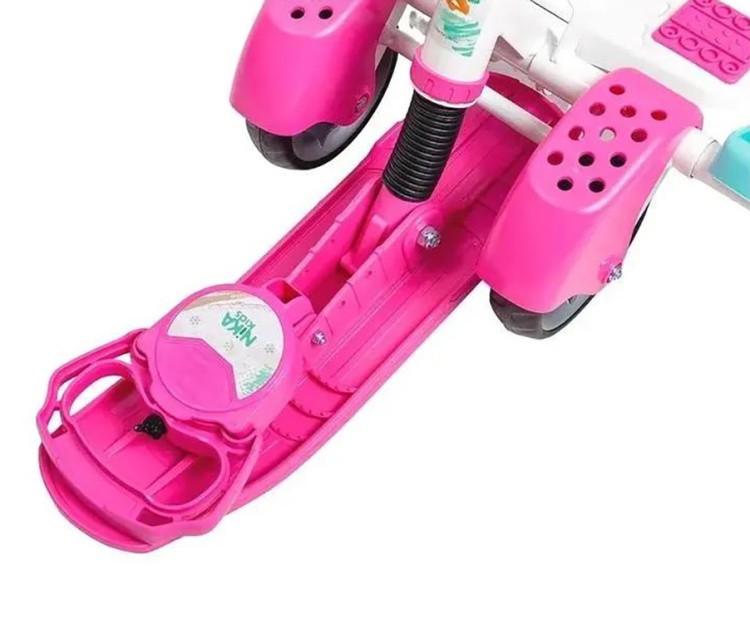 Снегокат детский со спинкой Тимка спорт 6 с медвежатами — картинка 13