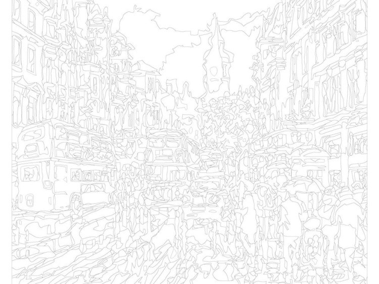 Картина по номерам «Улицы Лондона» — картинка 3