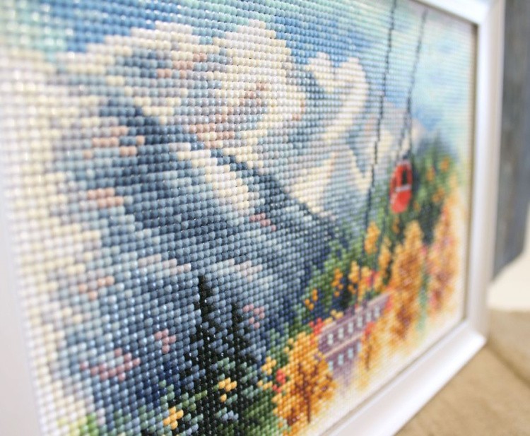 Алмазная вышивка «В горах» — картинка 3