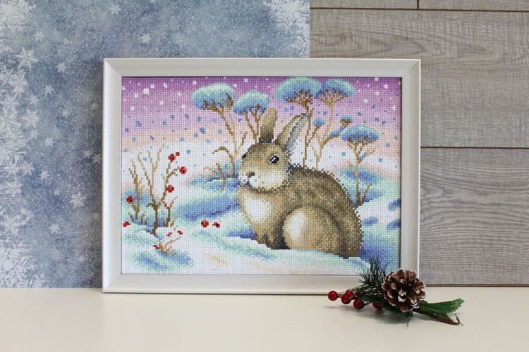 Алмазная вышивка «Ушастый лакомка» — картинка 3