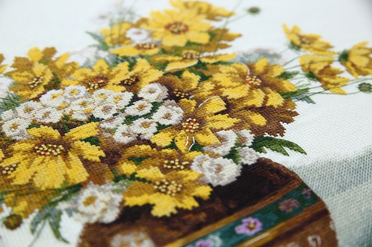 Набор для вышивания «Букет с желтыми цветами» — картинка 3