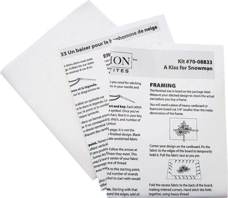 Набор для вышивания «Поцелуй для снеговика» — картинка 3