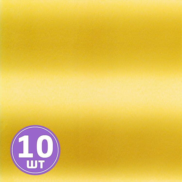 Подарочный бант, 15,5 см, 10 шт., цвет: желтый, Stilerra
