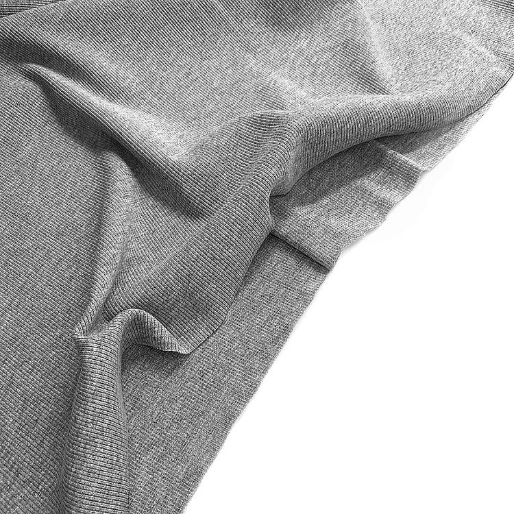 Ткань трикотаж Кашкорсе с лайкрой, 3 м x 120 см, 400 г/м², цвет: серый меланж, TBY — картинка 4