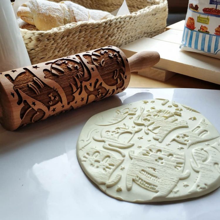 Деревянная скалка «Kotomania», Березка — картинка 2