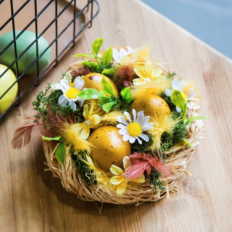 Рафия натурального цвета, 5 упаковок по 50 г ± 5 г, Blumentag — картинка 3