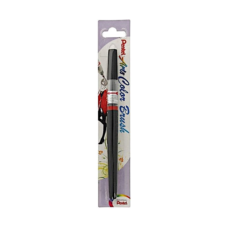 Кисть с краской Colour Brush, 1-10 мм, 5 мл, цвет: черный, Pentel — картинка 5