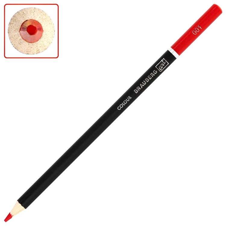 Карандаши художественные цветные BRAUBERG ART CLASSIC, 24 цв., мягкий грифель 3,3 мм — картинка 5