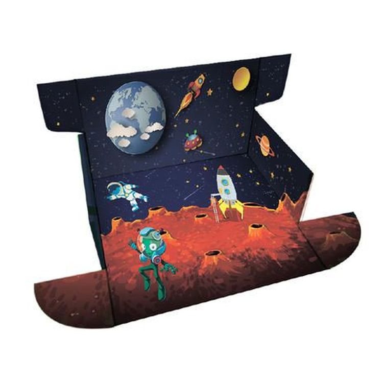 Тянущийся пластилин Эластик «Space», желтый, синий, красный, 360 гр. — картинка 2