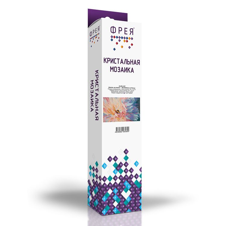 Алмазная вышивка «Шмель на пионе» — картинка 2