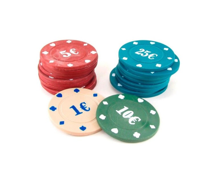 Набор для покера, 200 фишек, с номиналом, в жестяной коробке — картинка 2