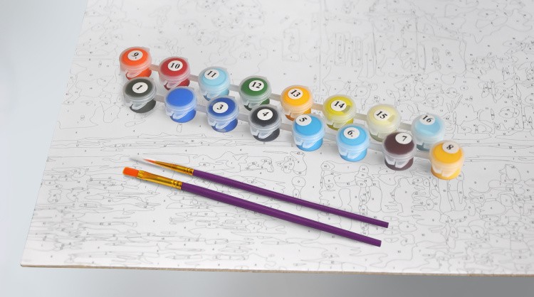 Картина по номерам «Енотик» — картинка 2