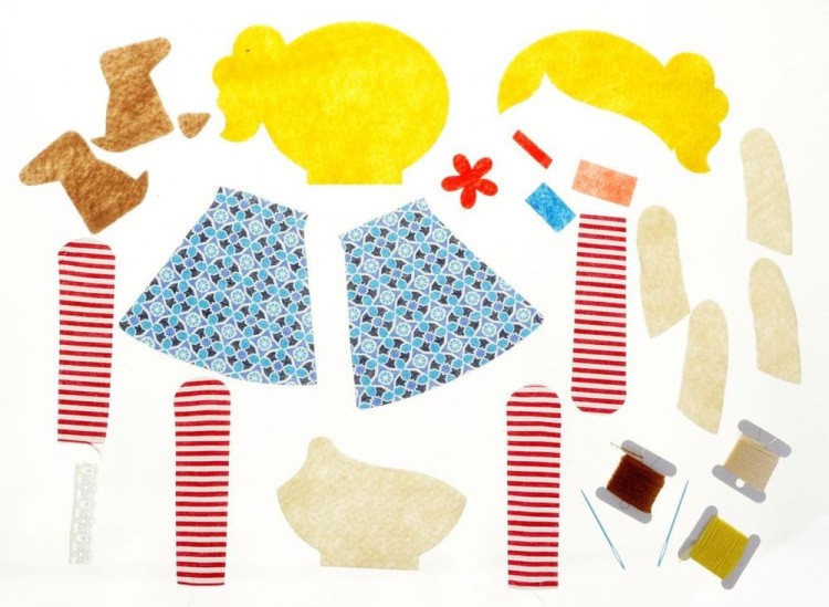 Школа шитья «Кукла и щенок», набор 4M — картинка 3