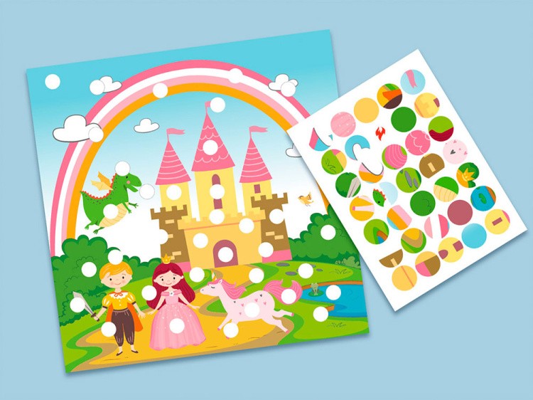 Аппликация с наклейками «Однажды в сказке» — картинка 2