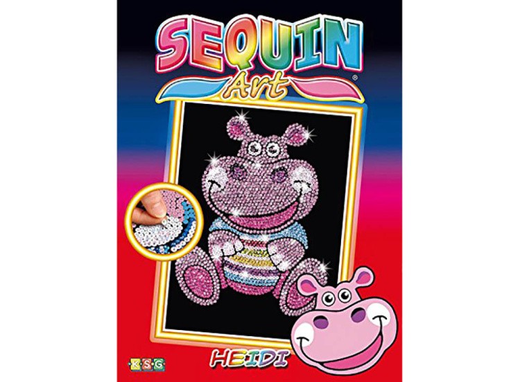 Мозаика из пайеток «Бегемотик» — картинка 2