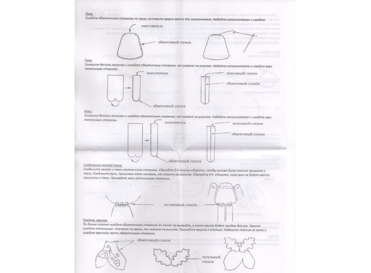 Набор для шитья игрушки «Кайли» — картинка 5
