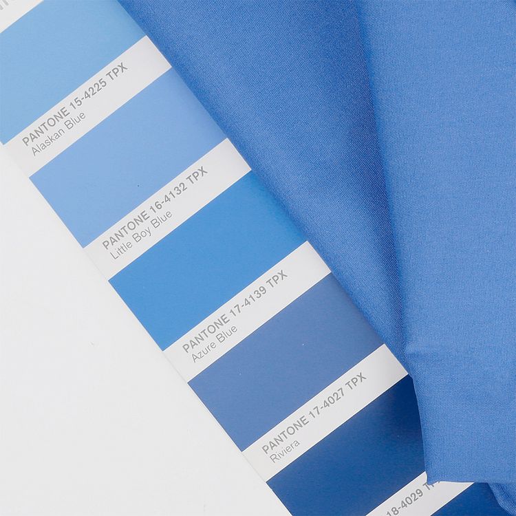 Ткань ТиСи поплин стрейч, 5 м x 150 см, 110 г/м², цвет: синий, TBY — картинка 4