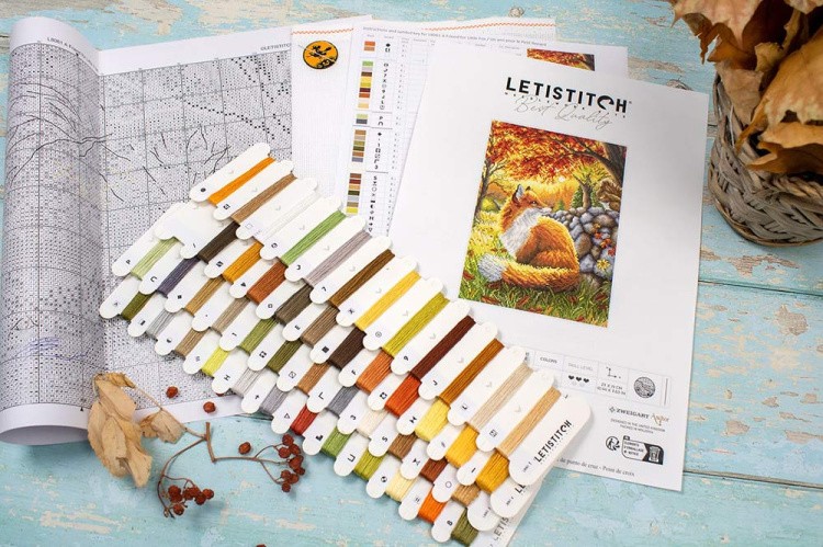 Набор для вышивания «A Friend for Little Fox (Друг для маленького Лиса)» — картинка 6