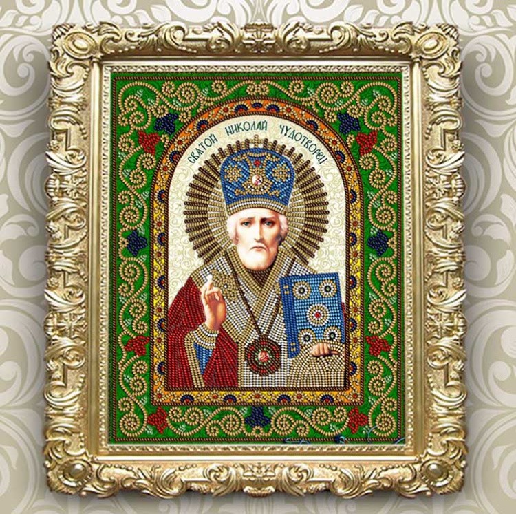 Схема для вышивки бисером «Николай Чудотворец» — картинка 2