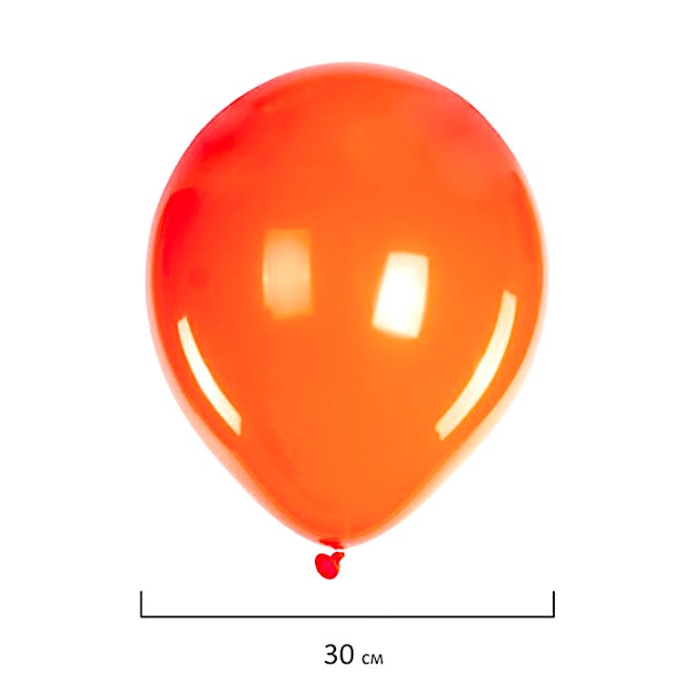 Шары воздушные, 12" (30 см), комплект 50 шт., ассорти 10 цветов — картинка 2