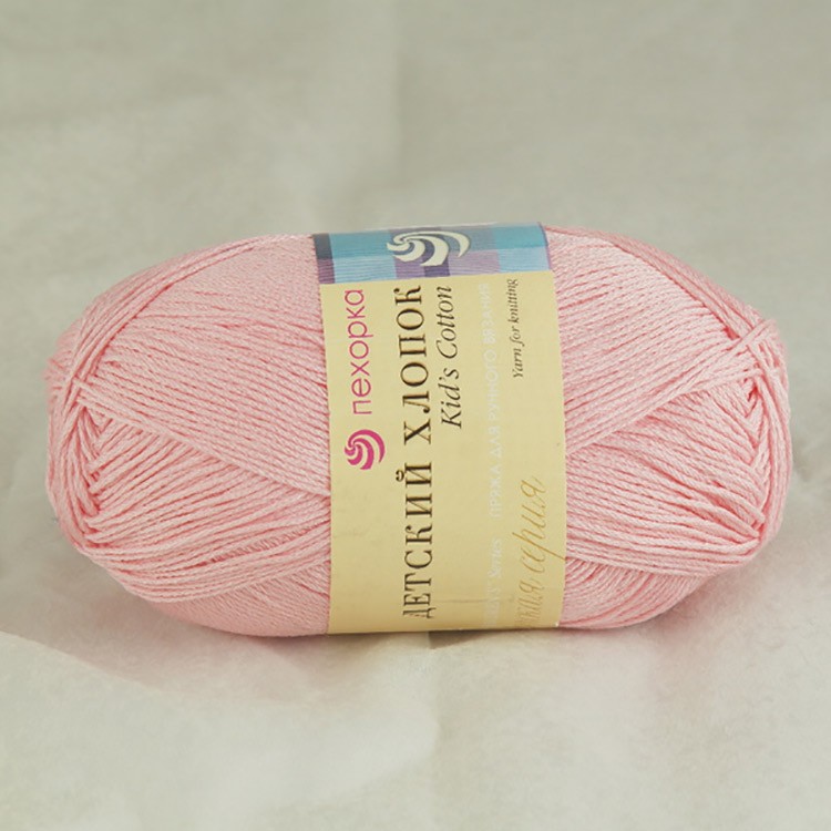 Пряжа Пехорка Детский хлопок (180), светлая бегония, 5 шт. по 100 г — картинка 2