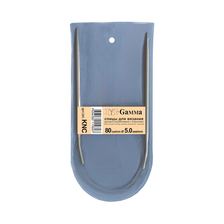 Спицы круговые 80 см, металл, d 5 мм, Gamma — картинка 2