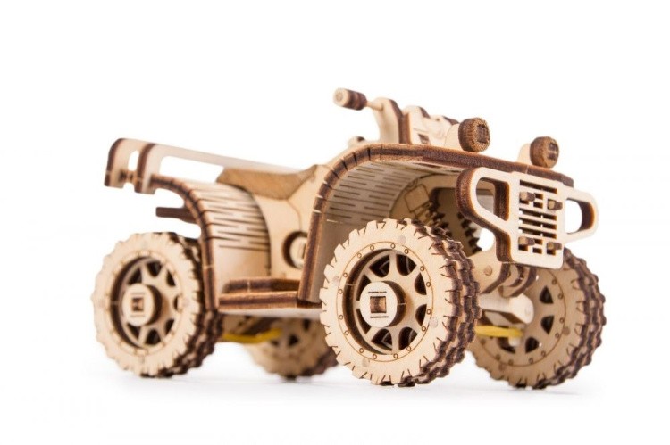 Механический 3D-пазл из дерева Набор машинок, Wood Trick
 — картинка 9