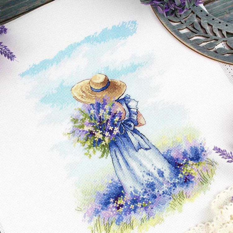 Набор для вышивания «Лавандовая прогулка» — картинка 6