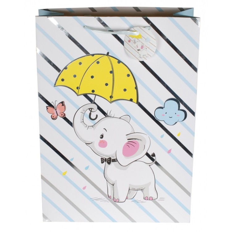 Подарочный пакет «Белый слоник» — картинка 2