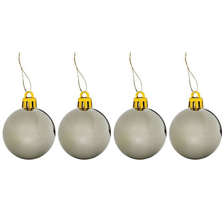 Набор украшений для ели, 43 предмета, цвет золото + перламутр — картинка 3