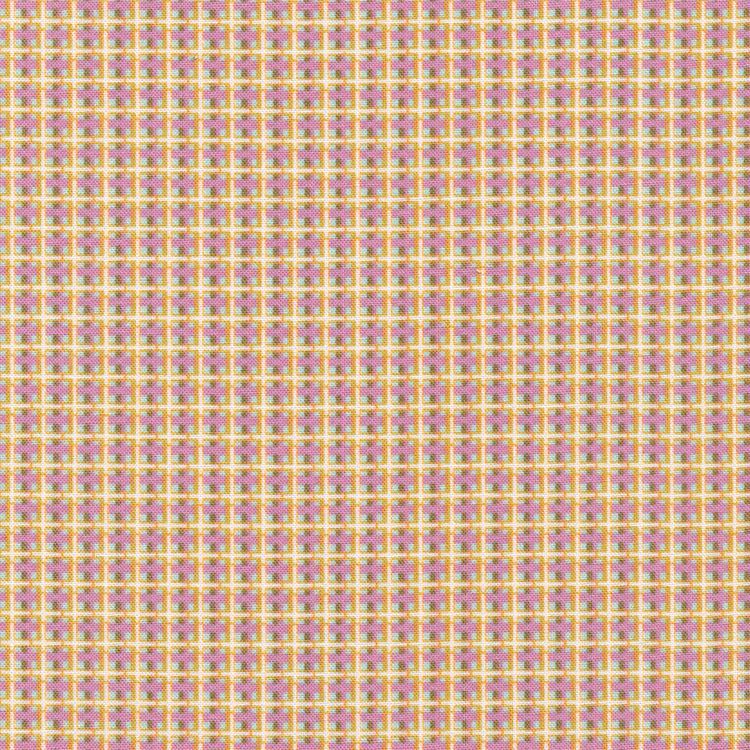 Ткань для пэчворка «БАБУШКИН СУНДУЧОК», 50x55 см, 140 г/м2, 100% хлопок, цвет: БС-15 клетка, ярко-желтый/бирюзовый, Peppy