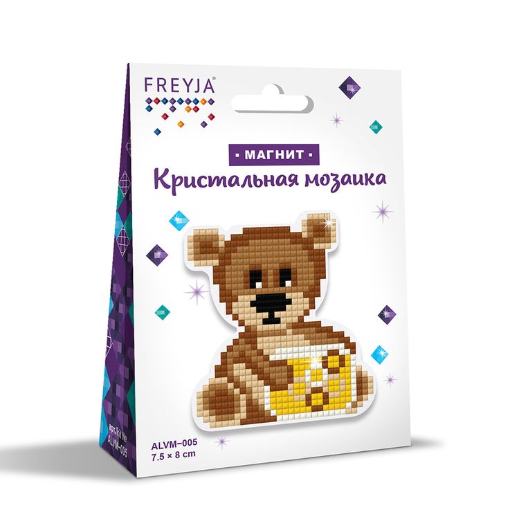 Алмазная вышивка магнит «Медвежонок» — картинка 2