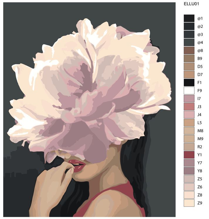 Картина по номерам «Розовый цвет» — картинка 2